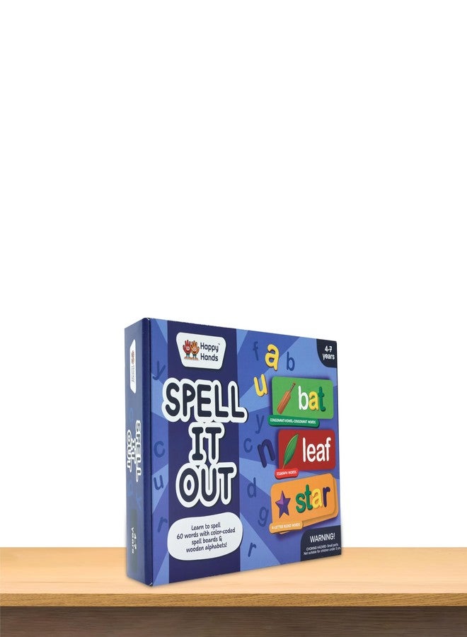 HappyHands Happy Hands Preschool Learning Activity - Spell It Out | Boost Vocabulary & Spelling for Kids Ages 4,5,6,7 | Interactive Learning Game,Hands-On Development | Gift for Early Literacy Skill - Image 2